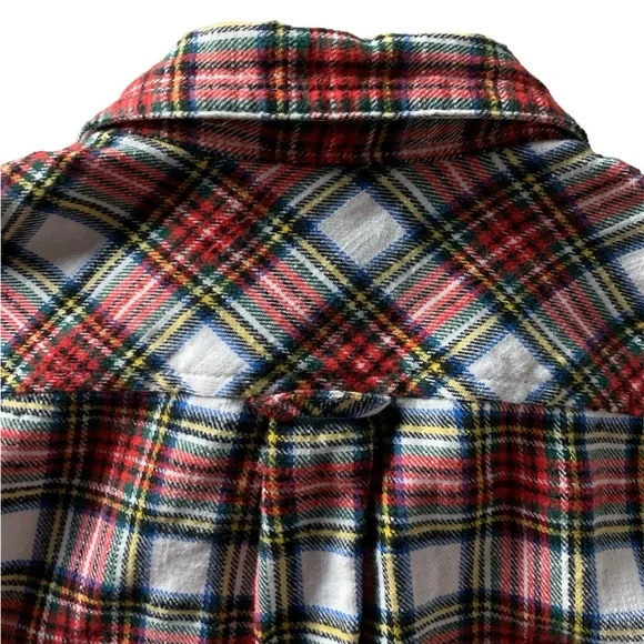 J Crew women’s plaid Snowy Stewart Tartan Flannel Size OO extra small - Picture 8 of 15